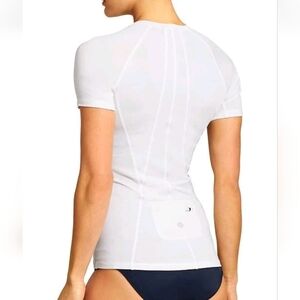 Athleta White Pacifica Short Sleeve Tee